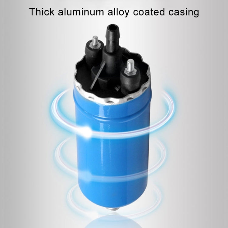 Car 140L/H High Flow In-Line Injection Fuel Pump External Electric Fuel Pump Flow 0580464038 for Mercedes-Benz / Renault / Peugeot / Opel / BMW / Citroen (Silver)