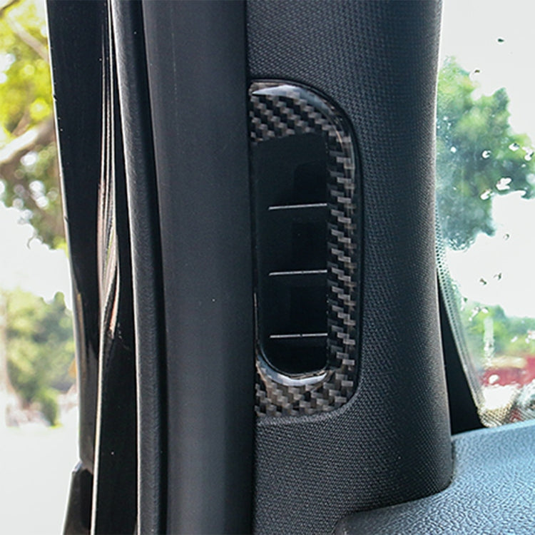2 PCS Car A Column Air Outlet Carbon Fiber Decorative Sticker for Jeep Grand Cherokee 2011-2018 - Car Interior Mouldings by PMC TechLife | Online Shopping South Africa | PMC TechLife | Buy Now Pay Later Mobicred