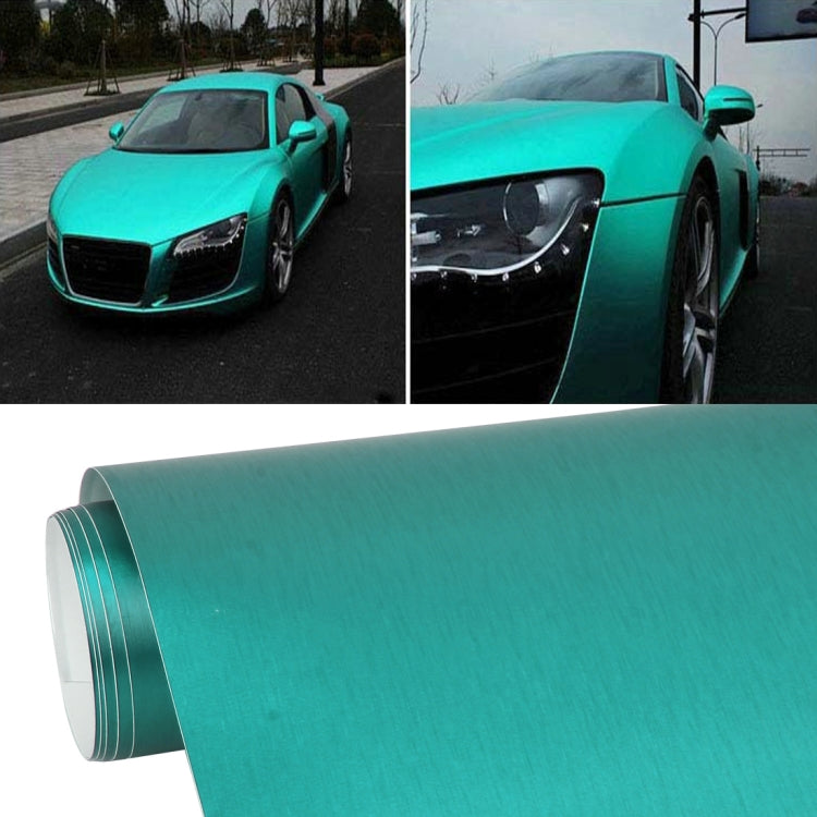 1.52 * 0.5m Water-resistant PVC Wire Drawing Brushed Chrome Vinyl Wrap Car Sticker Automobile Ice Film Stickers Car Styling Matte Brushed Car Wrap Vinyl Film