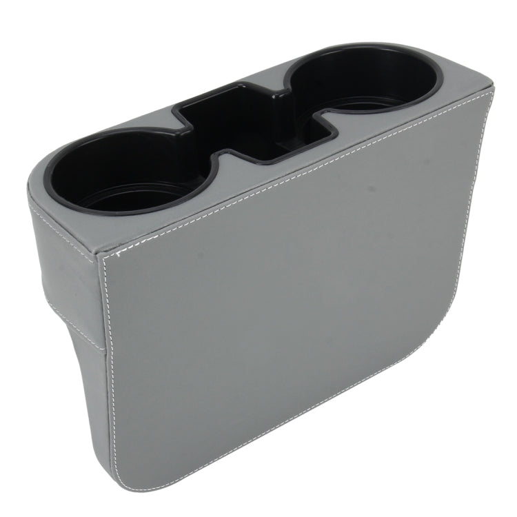 Car Seat Crevice Storage Box Cup Drink Holder Auto Pocket Stowing Tidying for Phone Pad Card Coin Case Car Accessories(Grey)