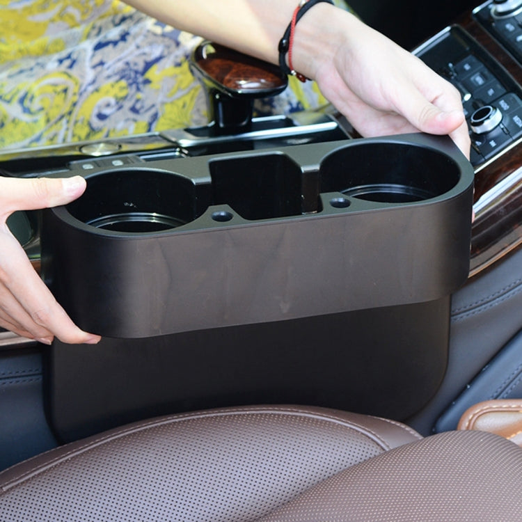 Car Seat Crevice Storage Box Cup Drink Holder Auto Pocket Stowing Tidying for Phone Pad Card Coin Case Car Accessories(Khaki) - Car Drink Holders by PMC Jewellery | Online Shopping South Africa | PMC Jewellery | Buy Now Pay Later Mobicred