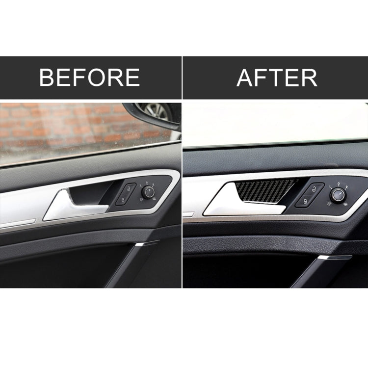 Car Carbon Fiber Door Inner Handle Wrist Panel Decorative Sticker for Volkswagen Golf 7 2013-2017 - Car Interior Mouldings by PMC TechLife | Online Shopping South Africa | PMC TechLife | Buy Now Pay Later Mobicred