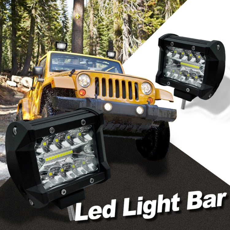 4 inch 15W 1500LM LED Strip Lamp Working Refit Off-road Vehicle Light Roof Strip Light - Work Lights by PMC TechLife | Online Shopping South Africa | PMC TechLife | Buy Now Pay Later Mobicred