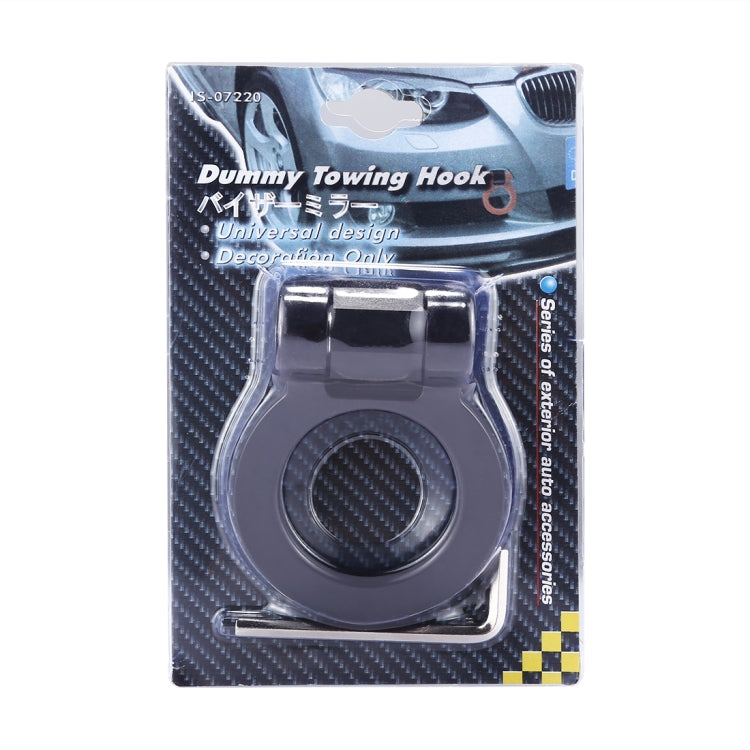 Car Truck Bumper Round Tow Hook Ring Adhesive Decal Sticker Exterior Decoration(Black) - Towing Bars by PMC TechLife | Online Shopping South Africa | PMC TechLife | Buy Now Pay Later Mobicred