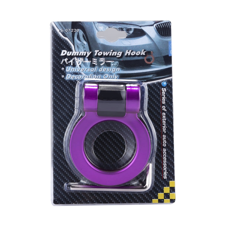 Car Truck Bumper Round Tow Hook Ring Adhesive Decal Sticker Exterior Decoration (Purple) - Towing Bars by PMC TechLife | Online Shopping South Africa | PMC TechLife | Buy Now Pay Later Mobicred