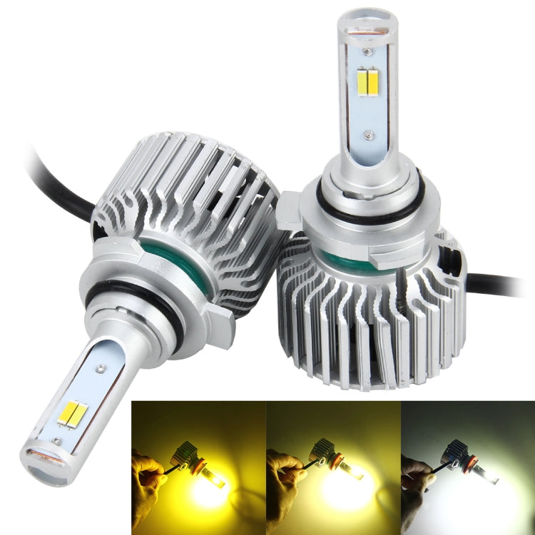 2 PCS 9012 26W 2250LM Car Headlight LED Auto Light Built-in CANBUS Function (White Light, Yellow Light, Warm White Light), DC 9-16V