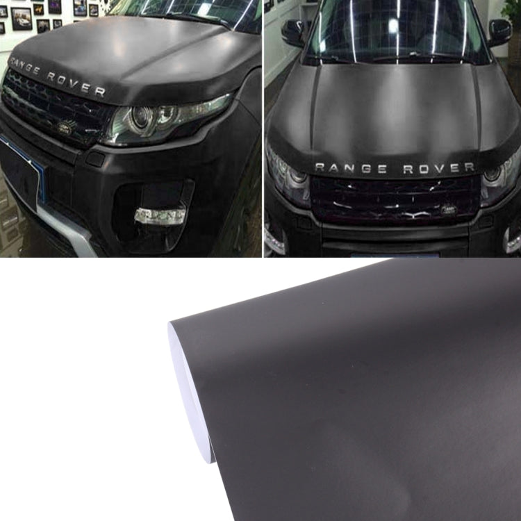 5m * 0.5m Ice Blue Metallic Matte Icy Ice Car Decal Wrap Auto Wrapping Vehicle Sticker Motorcycle Sheet Tint Vinyl Air Bubble Free(Black)