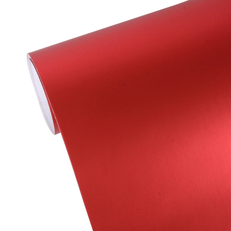 5m * 0.5m Ice Blue Metallic Matte Icy Ice Car Decal Wrap Auto Wrapping Vehicle Sticker Motorcycle Sheet Tint Vinyl Air Bubble Free(Red)