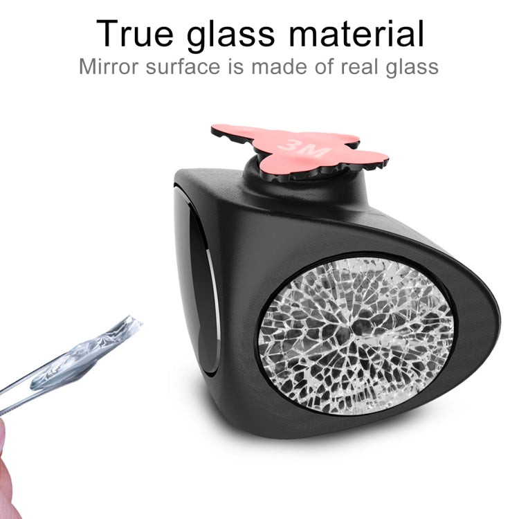 3R-051 360 Degrees Rotatable Left Blind Spot Side Assistant Mirror for Auto Car