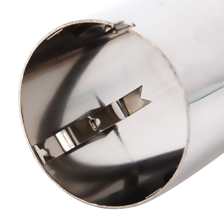 2 PCS Car Styling Stainless Steel Exhaust Tail Muffler Tip Pipe for VW Volkswagen 1.4T Swept Volume(Silver)