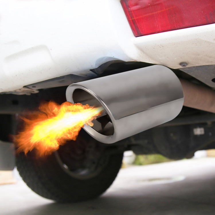 Car Styling Stainless Steel Exhaust Tail Muffler Tip Pipe for VW Volkswagen 1.6T Swept Volume(Silver) - Exhaust Pipes by PMC TechLife | Online Shopping South Africa | PMC TechLife