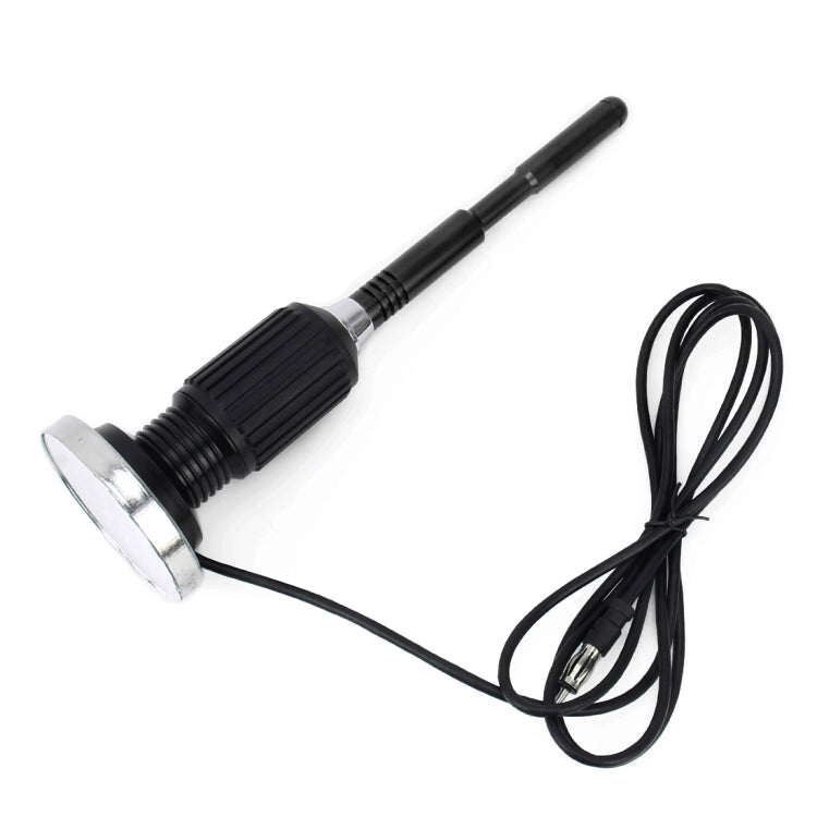 PS-5506 Universal Car Magnetic Roof Mount Base Radio AM/FM Aerial Amplified Antenna(Black)