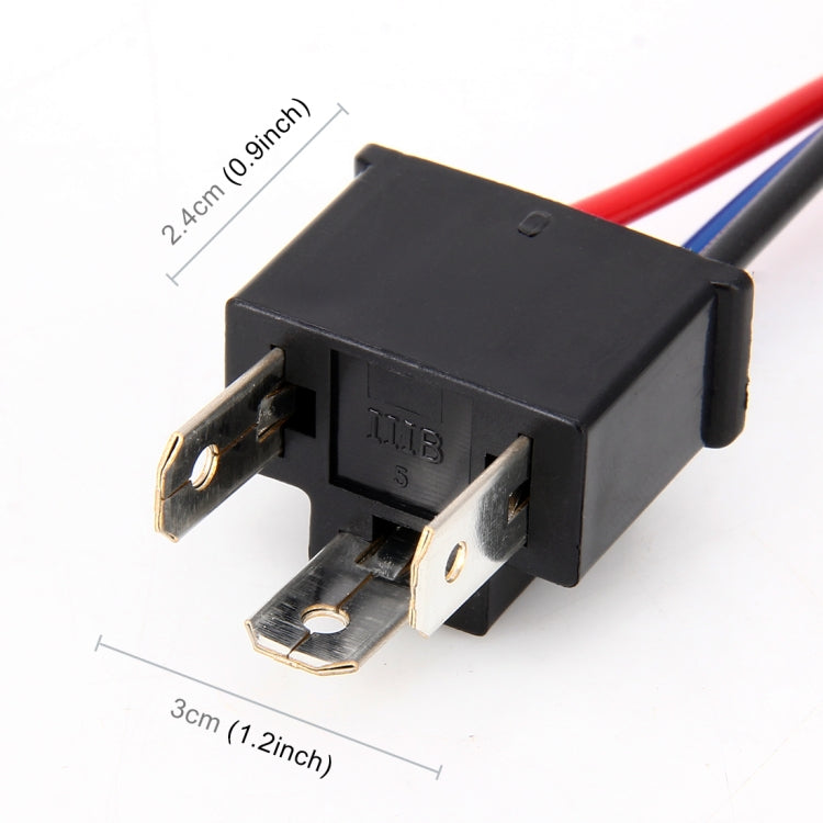 1 Pair H4 Bulb Holder Base Male Socket with Wire - Wires by PMC TechLife | Online Shopping South Africa | PMC TechLife | Buy Now Pay Later Mobicred