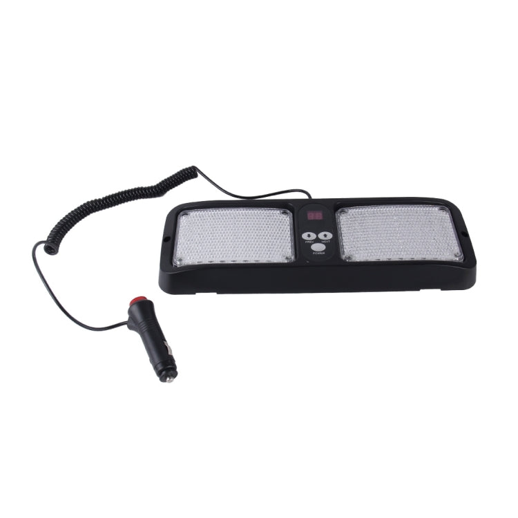 High qulaity DC 12V,9W LED Water-resistant Car Sunshade White Light Warning Lights Strobe Emergency Lights Flashing Light with 12 Kinds Flash Patterns