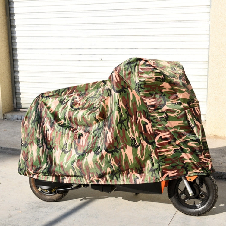 190T Polyester Taffeta All Season Water-resistant Sun Motorcycle Mountain Bike Cover Dust & Anti-UV Outdoor Camouflage Bicycle Protector, Size: XL