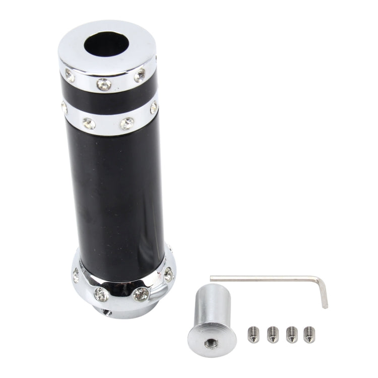 Universal Aluminum Silver Black Decorative Strip Hand Brake Lever Hand Brake Cover Grips Hand Brake Protective Cover - Shift Knob by PMC TechLife | Online Shopping South Africa | PMC TechLife | Buy Now Pay Later Mobicred