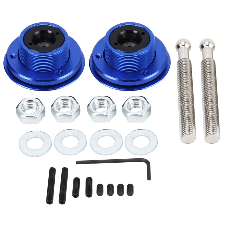 2 PCS Racing Car Cover Lock Aluminum Alloy Car Modification Oil Cap Modified Engine Cover Lock Racing Front Cover Lock(Blue) - Locks & Hasps by PMC TechLife | Online Shopping South Africa | PMC TechLife | Buy Now Pay Later Mobicred