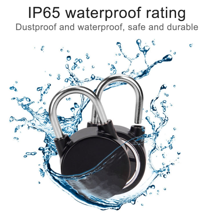 Waterproof Intelligent Bluetooth Fingerprint Padlock Remote Unlocking for iOS / Android(Silver) - Padlocks by PMC Jewellery | Online Shopping South Africa | PMC Jewellery | Buy Now Pay Later Mobicred