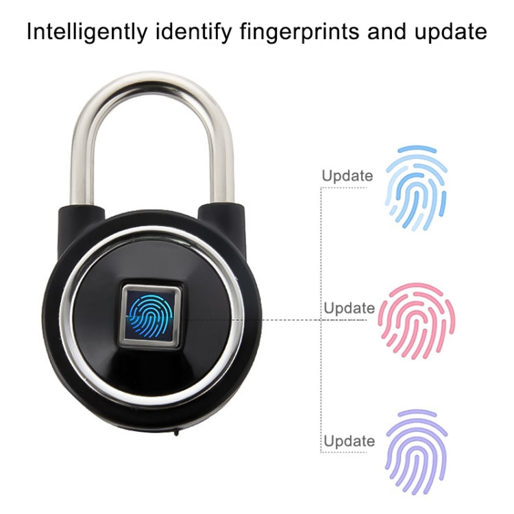 Waterproof Intelligent Bluetooth Fingerprint Padlock Remote Unlocking for iOS / Android(Silver) - Padlocks by PMC Jewellery | Online Shopping South Africa | PMC Jewellery | Buy Now Pay Later Mobicred