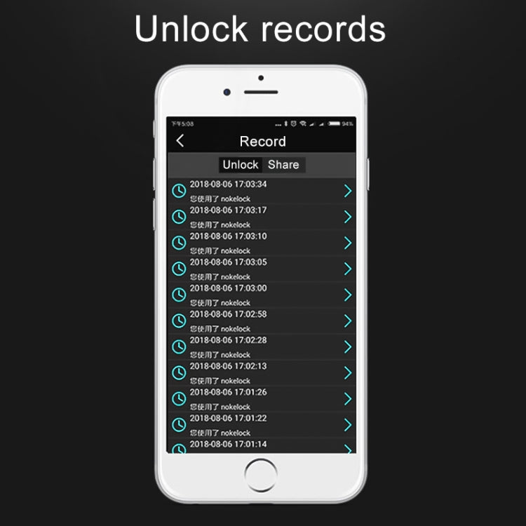 Water-resistant Intelligent Bluetooth Fingerprint Padlock Remote Unlocking for iOS / Android(Silver)