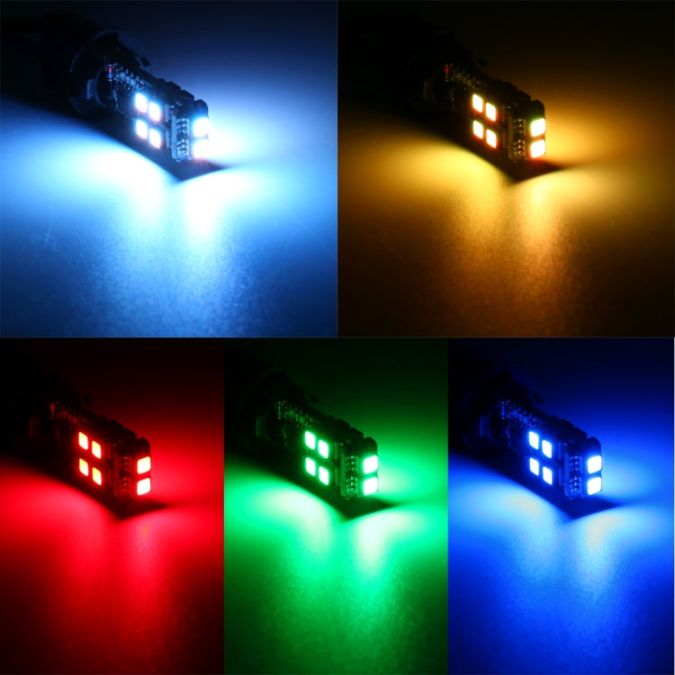 2 PCS W5W 194 T10 Multi Colors 10 SMD 3535 LED Car Clearance Light Marker Light with Remote Control, DC 12V - Clearance Lights by PMC TechLife | Online Shopping South Africa | PMC TechLife | Buy Now Pay Later Mobicred