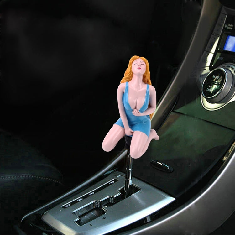 Universal Sexy Beauty Shape ABS Manual or Automatic Gear Shift Knob with Three Rubber Covers Fit for All Car(Blue) - Shift Knob by PMC TechLife | Online Shopping South Africa | PMC TechLife | Buy Now Pay Later Mobicred