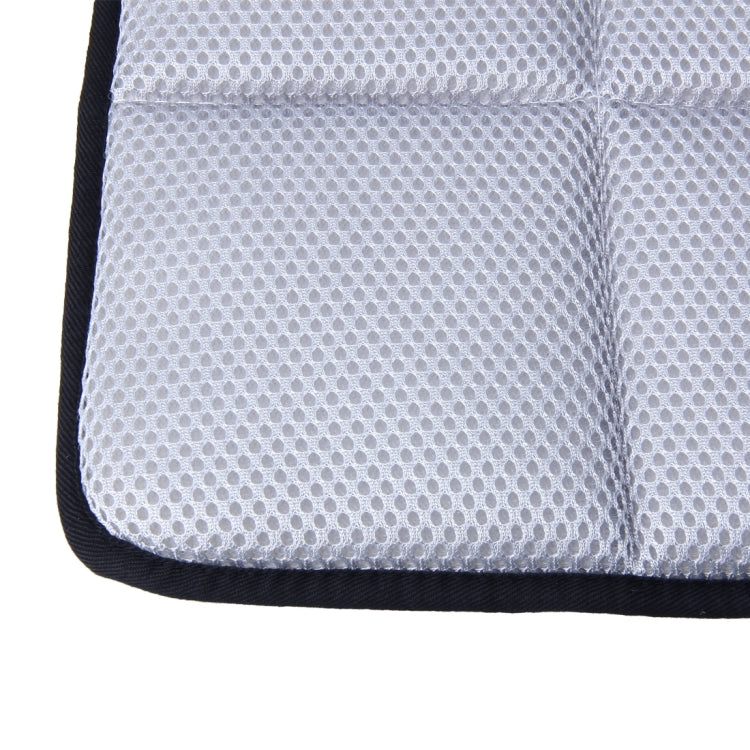 Universal Breathable Four Season Auto Ice Blended Fabric Mesh Seat Cover Cushion Pad Mat for Car Supplies Office Chair(Grey)