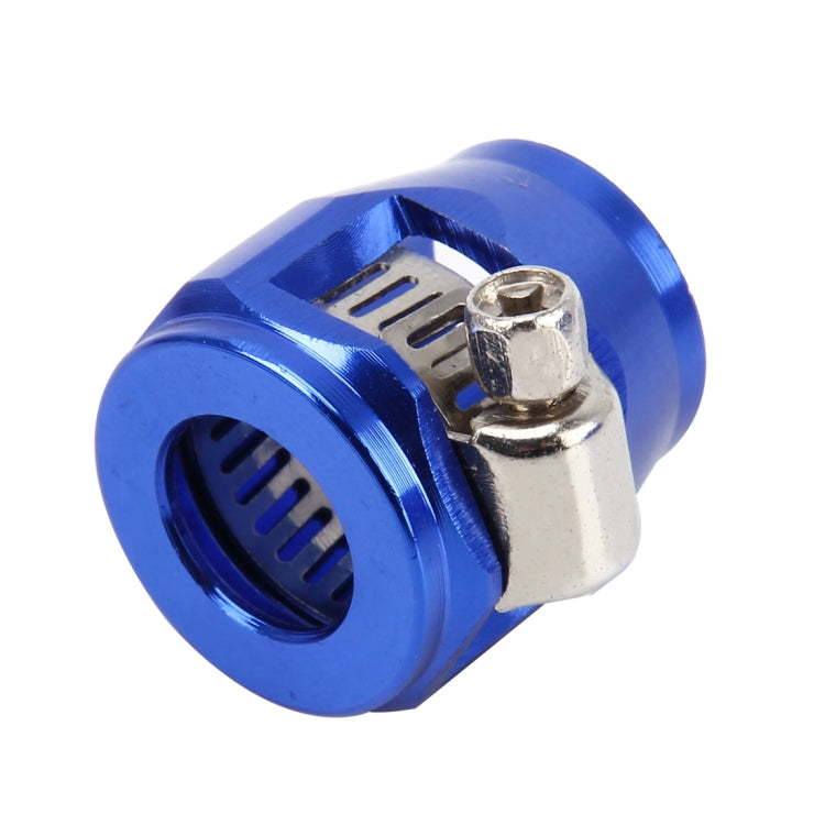 AN8 Car Performance Aluminum Accessories Adapter Nitrite Hose Finisher Adapter Nylon Braided Hose Clamp Blue Finish - Booster Cable & Clip by PMC TechLife | Online Shopping South Africa | PMC TechLife | Buy Now Pay Later Mobicred