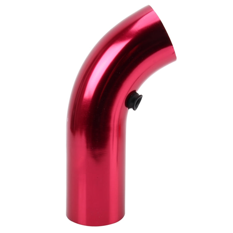 Universal Air Intake Pipe Super Power Flow Air Intakes Short Cold Racing Aluminium Air Intake Pipe Hose with Cone Filter Kit System (Red)