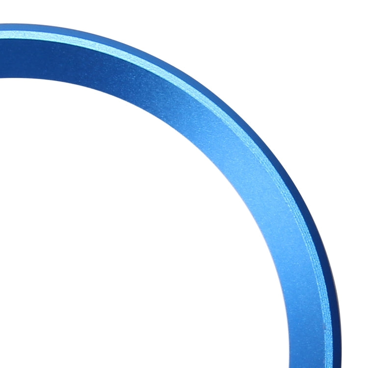 2 PCS/Set Zinc Alloy Steering Wheel Decoration Ring Sticker Logo Car Styling Modification Car Front Logo Ring Decoration Rear Cover Trim Hood Emblem Rings for BMW 3 Series(Blue)