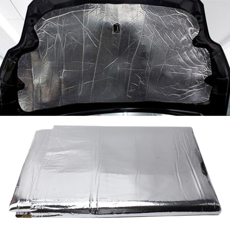 Car Hood Engine Noise Insulation Cotton Heat Water-resistant Self Adhesive Car Heat Sound Insulation Cotton, Size: 1m x 1.4m x 5mm