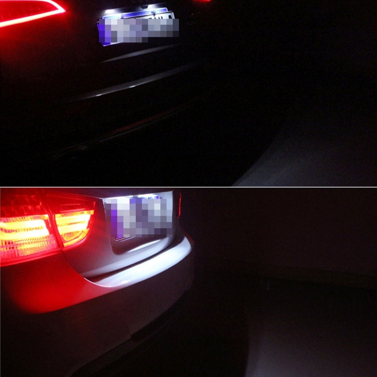 2 PCS License Plate Light with 3 SMD-5050 Lamps for Volvo,2W 120LM,6000K, DC12V(White Light)