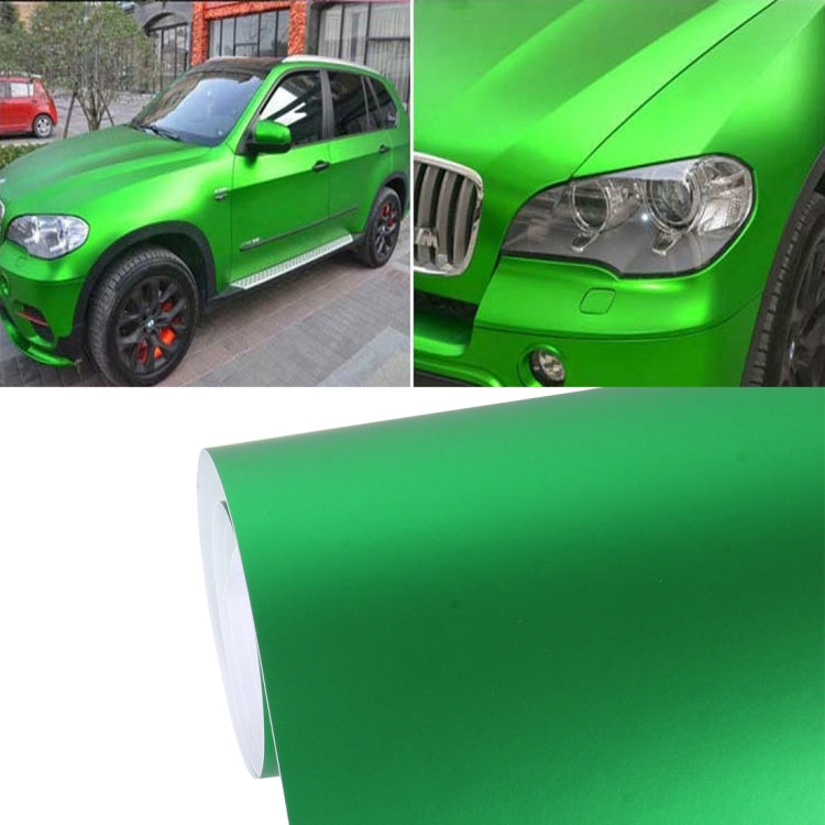 1.52m �� 0.5m Ice Blue Metallic Matte Icy Ice Car Decal Wrap Auto Wrapping Vehicle Sticker Motorcycle Sheet Tint Vinyl Air Bubble Free(Green)