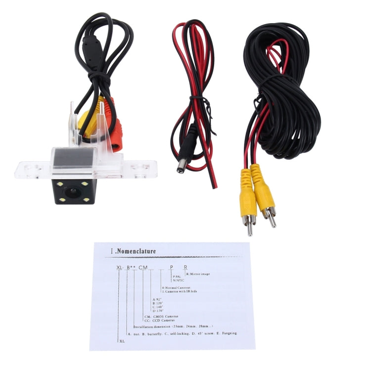 656��492 Effective Pixel NTSC 60HZ CMOS II Water-resistant Car Rear View Backup Camera With 4 LED Lamps for Volkswagen 2008-2010 Version Touareg