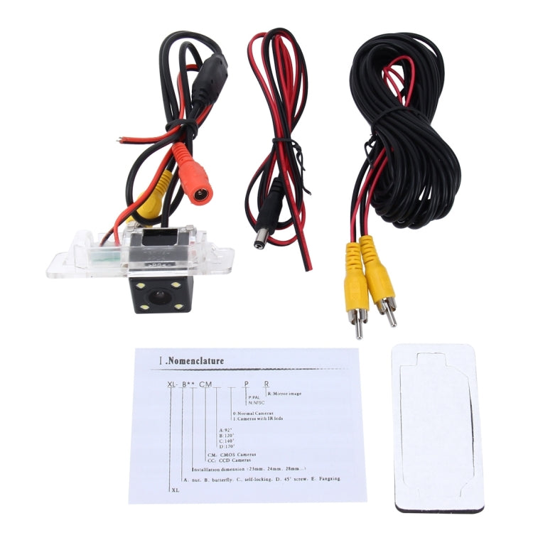 656��492 Effective Pixel NTSC 60HZ CMOS II Water-resistant Car Rear View Backup Camera With 4 LED Lamps for BMW 3 Series /5 Series/ X5/X6/X1/1 Series Sedan 2008-2010 Version