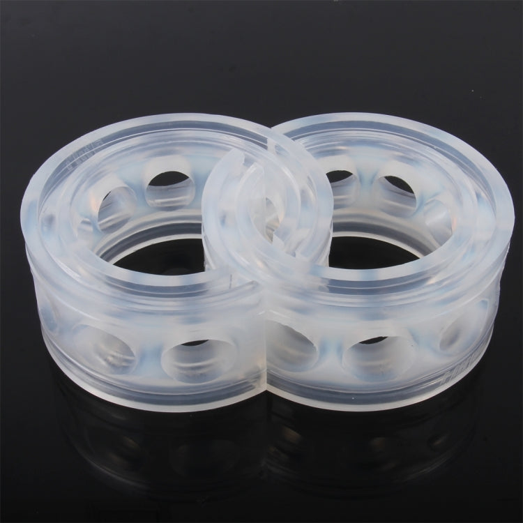 2 PCS Car Auto E Type Shock Absorber Spring Bumper Power Cushion Buffer, Spring Spacing: 17mm, Colloid Height: 38mm