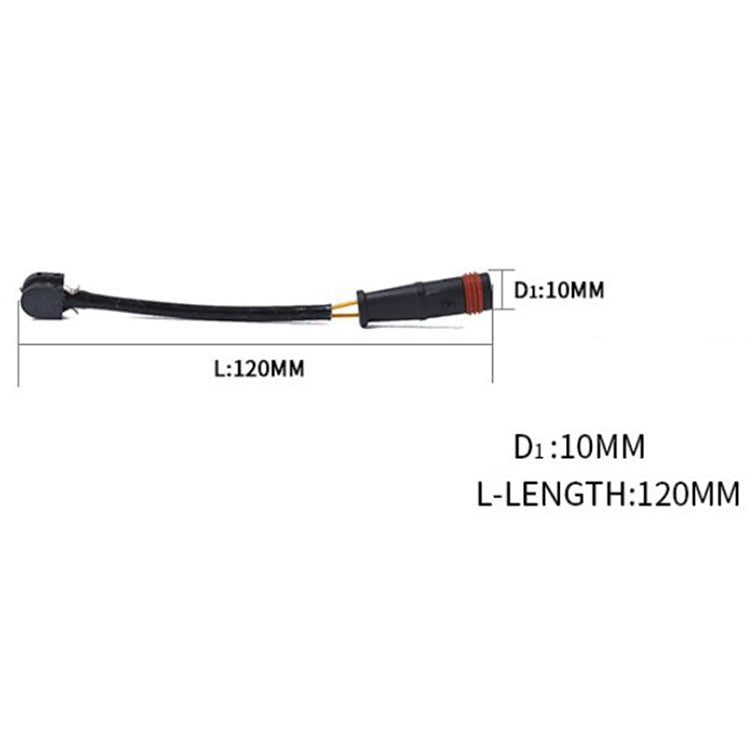 2 PCS Car Front Rear Brake Pad Sensor Cable 1715400617 for Mercedes-Benz R230 2001-2012 / W221 2005- - Brake System by PMC TechLife | Online Shopping South Africa | PMC TechLife | Buy Now Pay Later Mobicred