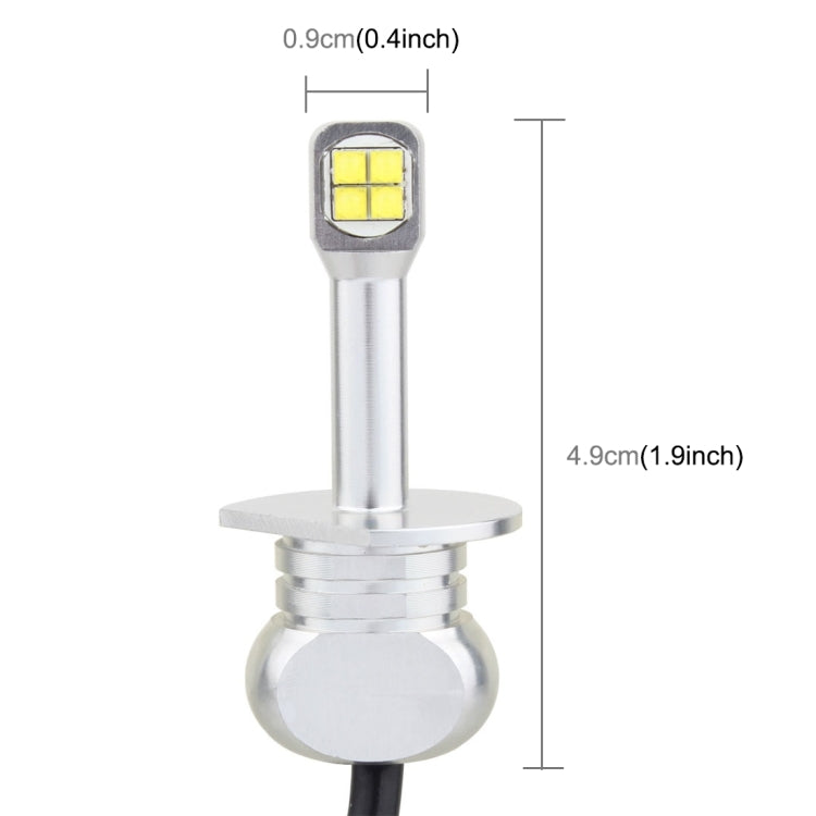 2 PCS H1 40W 800 LM 6000K 8 LEDs Car Fog Lights, DC 12V(White Light)