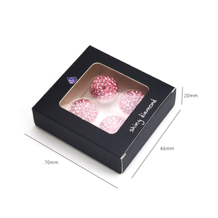 4 PCS Gas Cap Mouthpiece Cover Gas Cap Tire Cap Car Tire Valve Caps(Pink) - Tire Valve Caps by PMC TechLife | Online Shopping South Africa | PMC TechLife | Buy Now Pay Later Mobicred