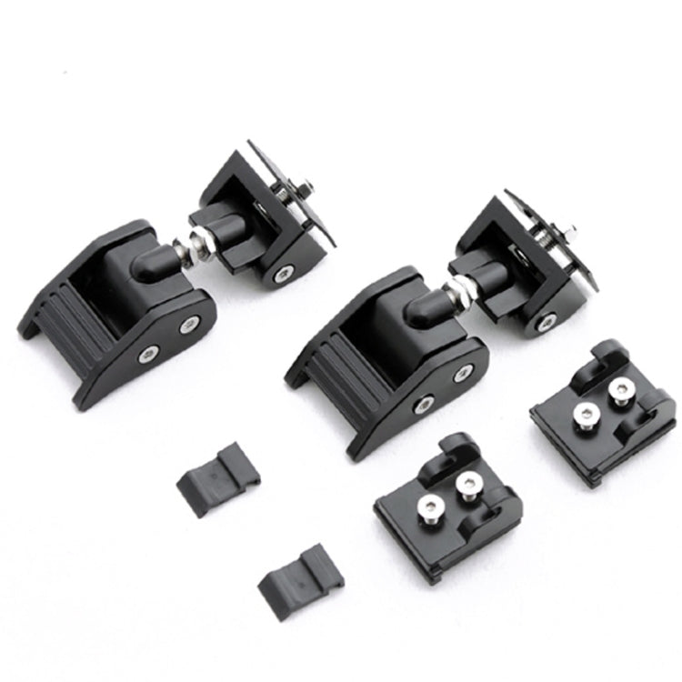 2 PCS Car Latch Locking Catch Buckle Engine Cover for Jeep Wrangler JK 2007-2017(Black) - Locks & Hasps by PMC TechLife | Online Shopping South Africa | PMC TechLife | Buy Now Pay Later Mobicred