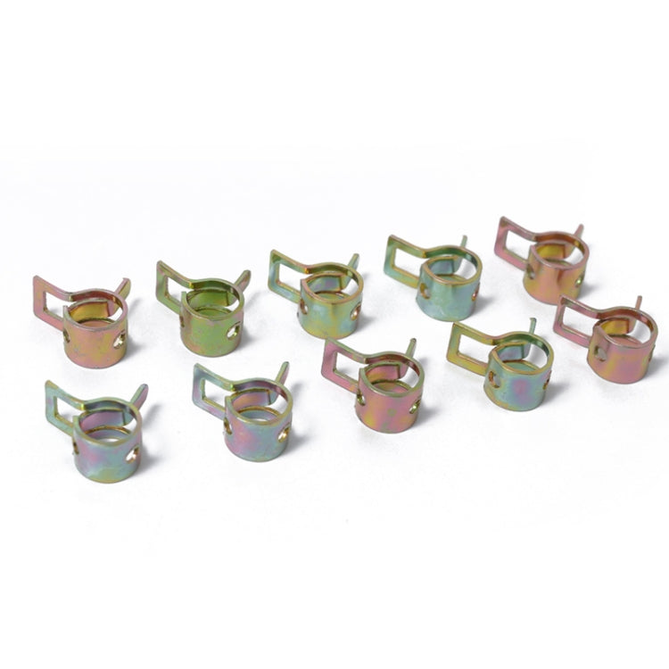 10 PCS 9mm Car Spring Clip Fuel Line Hose Clip Water Pipe Air Tube Clamp Fastener - Booster Cable & Clip by PMC TechLife | Online Shopping South Africa | PMC TechLife | Buy Now Pay Later Mobicred