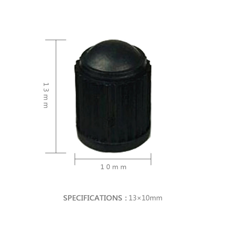 200 PCS Black Tire valve Dust Rubber Cap For Bicycle And Car, Diameter: 10mm(Black) - Tire Valve Caps by PMC TechLife | Online Shopping South Africa | PMC TechLife | Buy Now Pay Later Mobicred