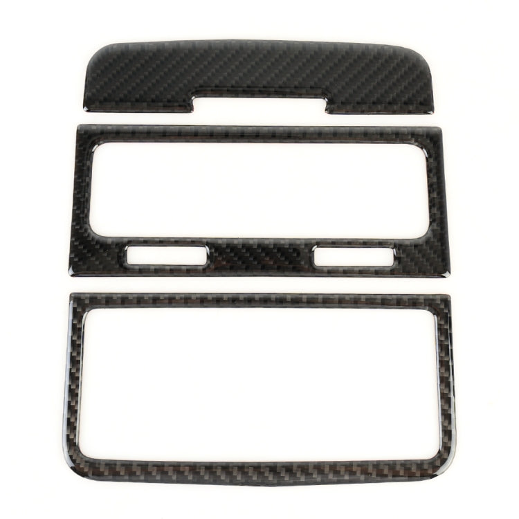 3 PCS Car Carbon Fiber Rear Air Outlet Decorative Sticker for Volkswagen Touareg 2011-2018