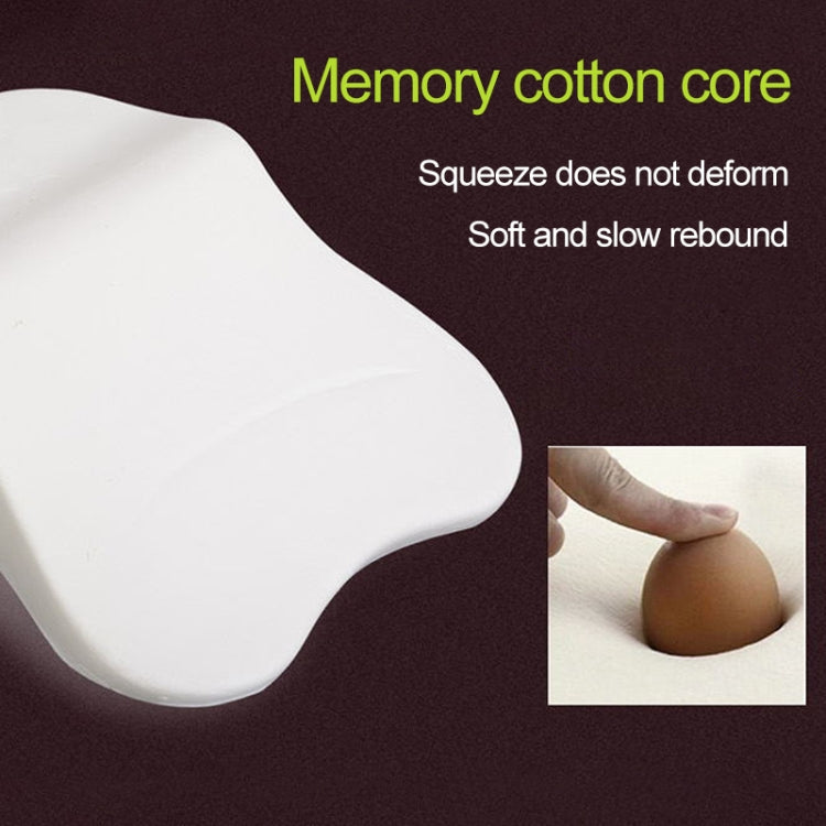 Four Seasons Breathable Memory Foam Car Neck Pillow Polyester Headrest (Black)