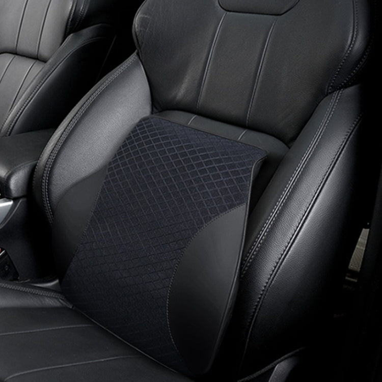 Four Seasons Breathable Memory Foam Car Lumbar Pillow Polyester Pillow (Black) - Seat Accessories by PMC TechLife | Online Shopping South Africa | PMC TechLife | Buy Now Pay Later Mobicred