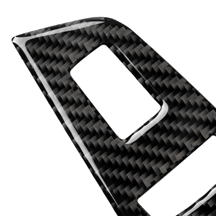 Car Carbon Fiber Door Window Lift Panel Decorative Sticker for BMW 5 Series G38 528Li / 530Li / 540Li 2018, Left Drive