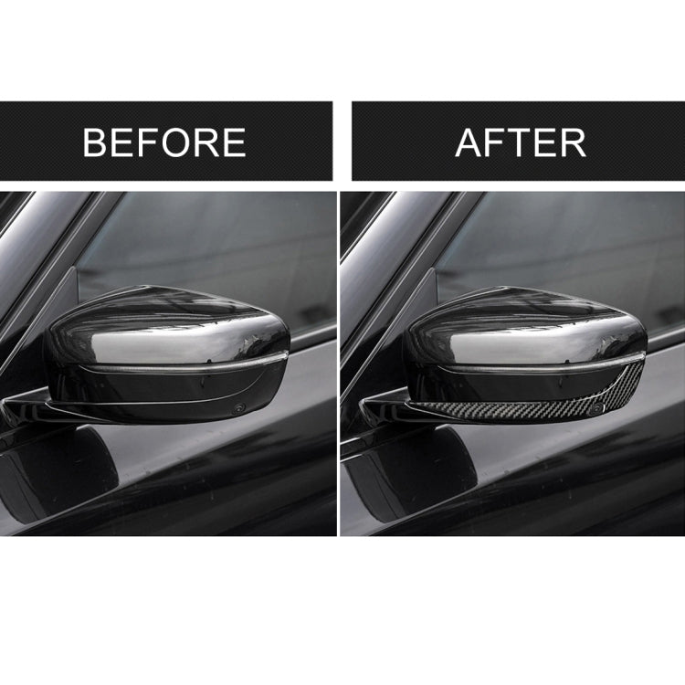 2 PCS Car Carbon Fiber Rearview Mirror Bumper Strip Decorative Sticker for BMW G30 (2018-2019) / G11 (2016-2019), Left Drive with Camera - Anti Collision Sticker by PMC TechLife | Online Shopping South Africa | PMC TechLife | Buy Now Pay Later Mobicred