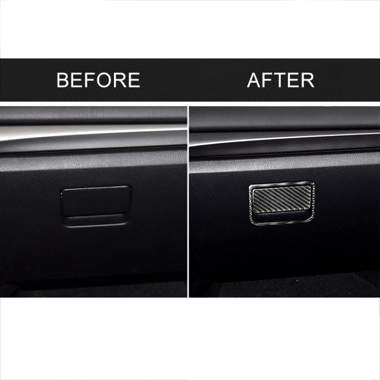 Car Carbon Fiber Front Passenger Seat Storage Box Decorative Sticker for Mazda Axela 2017-2018 - Car Interior Mouldings by PMC TechLife | Online Shopping South Africa | PMC TechLife | Buy Now Pay Later Mobicred