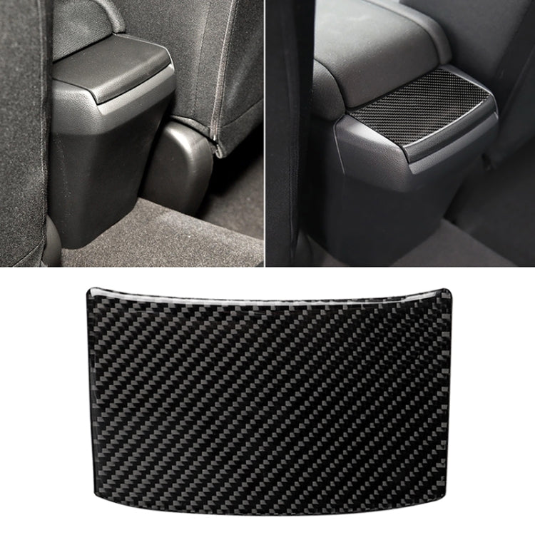 Car Carbon Fiber Rear Sundries Cover Decorative Sticker for Honda Tenth Generation Civic 2016-2019