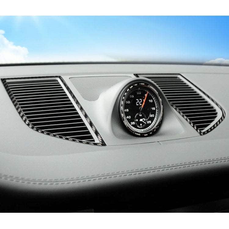 2 PCS Carbon Fiber Car Instrument Air Outlet Panel Decorative Sticker for Porsche Macan - free shipping - PMC TechLife - Order now!